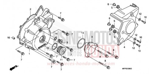 KURBELGEHAEUSEDECKEL, L. CB1300SA8 de 2008